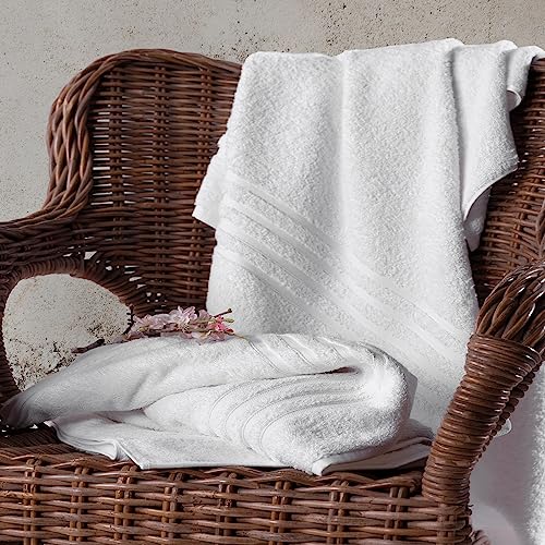 Premium Jumbo Bath Sheets - 2-Pack White Towels