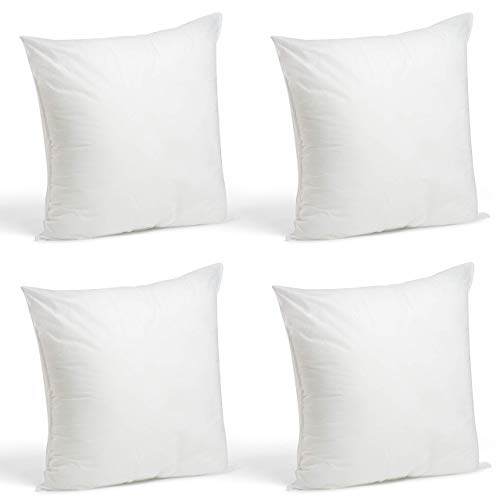 Set of 4 18x18-Inch Pillow Inserts