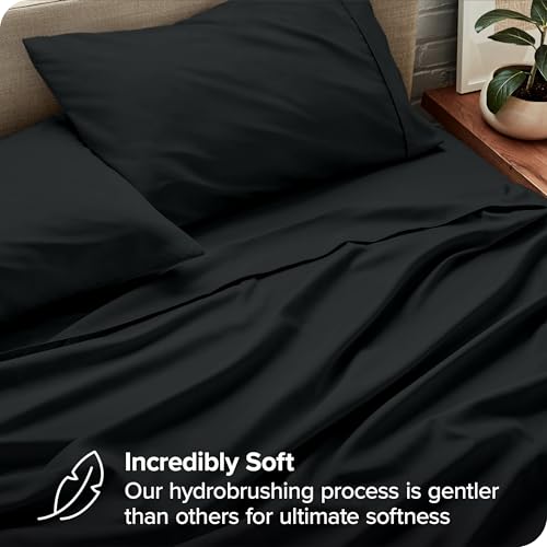 Luxury 1800 Ultra-Soft Queen Sheet Set - Black
