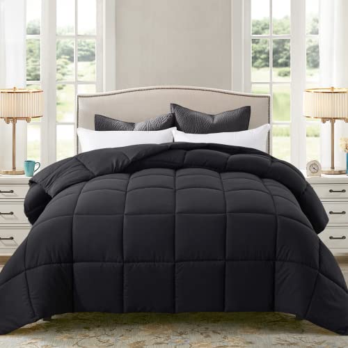 ELNIDO QUEEN® All-Season Black Comforter Set
