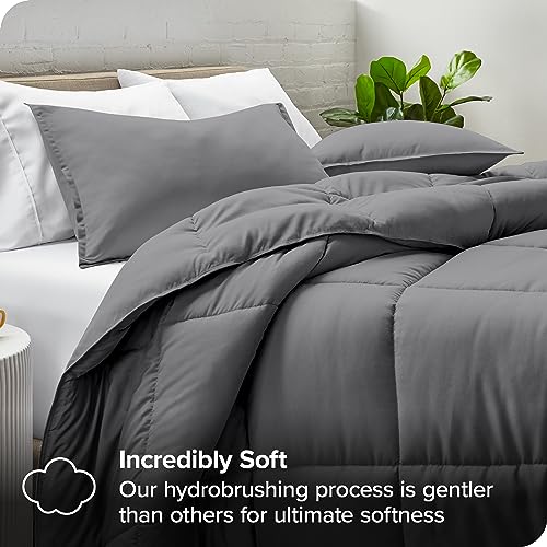 Ultra-Soft Grey Queen Comforter Set