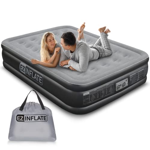 Queen Size EZ Inflate Double-High Air Mattress