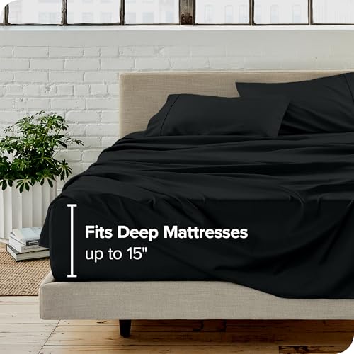 Luxury 1800 Ultra-Soft Queen Sheet Set - Black