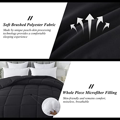 ELNIDO QUEEN® All-Season Black Comforter Set