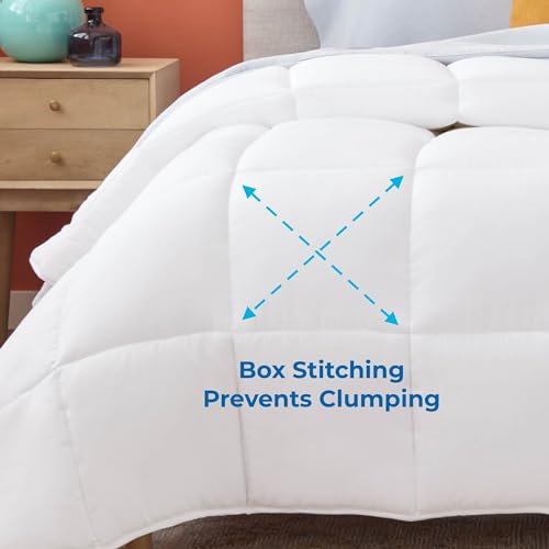 All-Season White Down Alternative Comforter, Queen