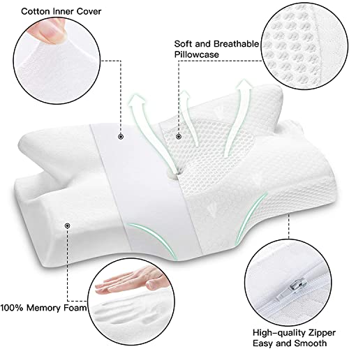 Ergonomic Cervical Memory Foam Pillow for Comfort