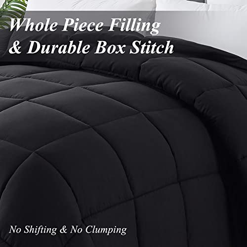 ELNIDO QUEEN® All-Season Black Comforter Set