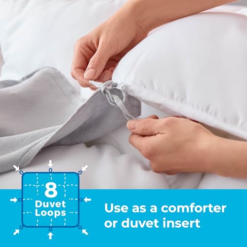All-Season White Down Alternative Comforter, Queen
