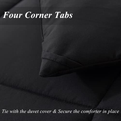 ELNIDO QUEEN® All-Season Black Comforter Set