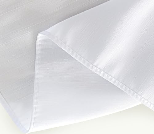 Biscaynebay Adjustable White Bed Skirt for Queen Beds