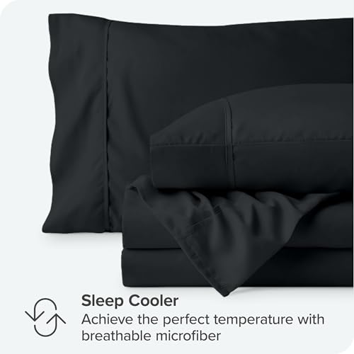 Luxury 1800 Ultra-Soft Queen Sheet Set - Black