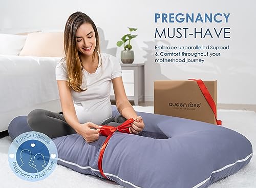 U-Shaped Pregnancy Pillow with Cooling Cover, 55