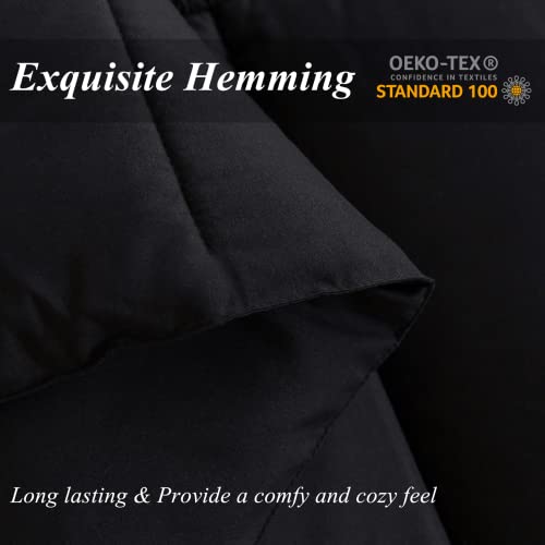ELNIDO QUEEN® All-Season Black Comforter Set