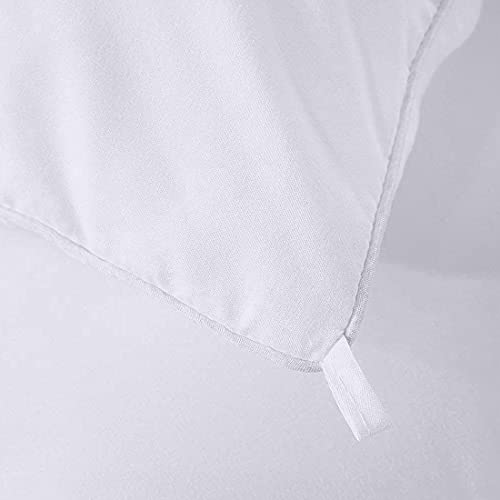 King Size All-Season White Comforter - Plush Fiberfill