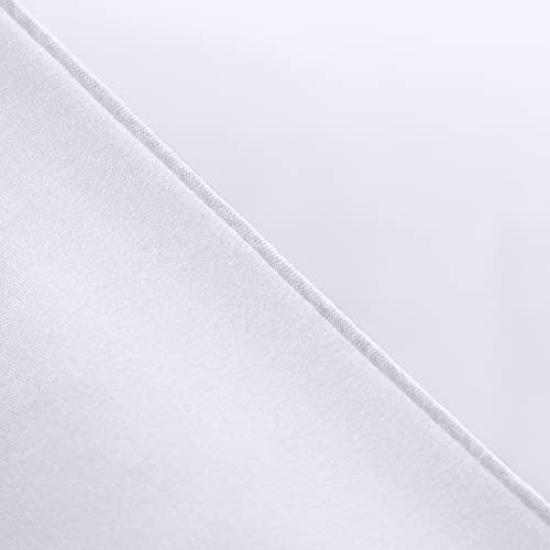 King Size All-Season White Comforter - Plush Fiberfill