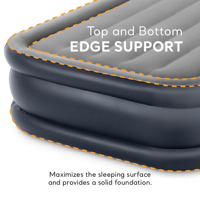 Twin Size Deluxe Pillow Rest Air Mattress