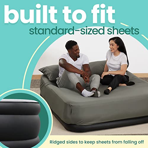 Queen Size EZ Inflate Double-High Air Mattress