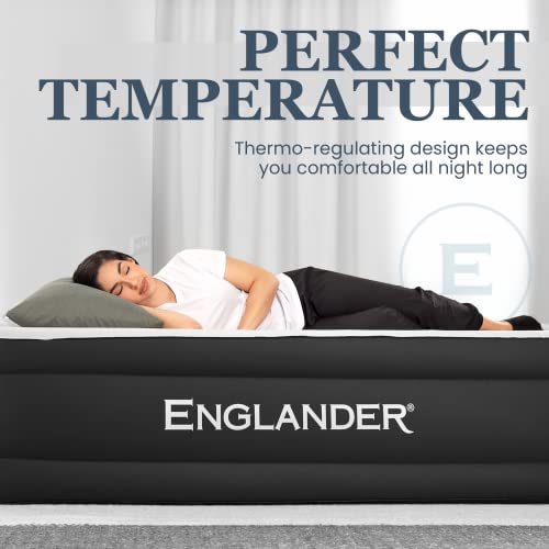 Englander Queen Raised Air Mattress with Pump