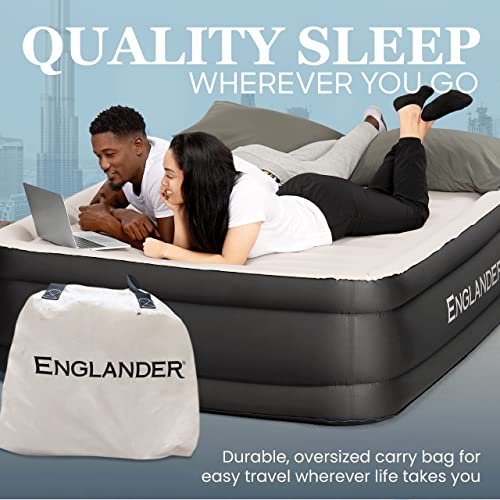 Englander Queen Raised Air Mattress with Pump