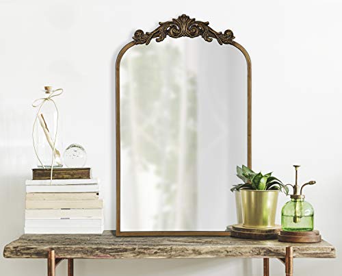 Gold Arch Mirror, Baroque Inspired Wall Decor