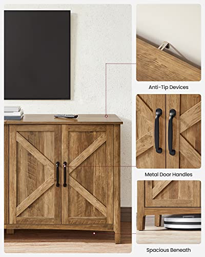 Adjustable Shelf Buffet Cabinet for Rustic Living Room