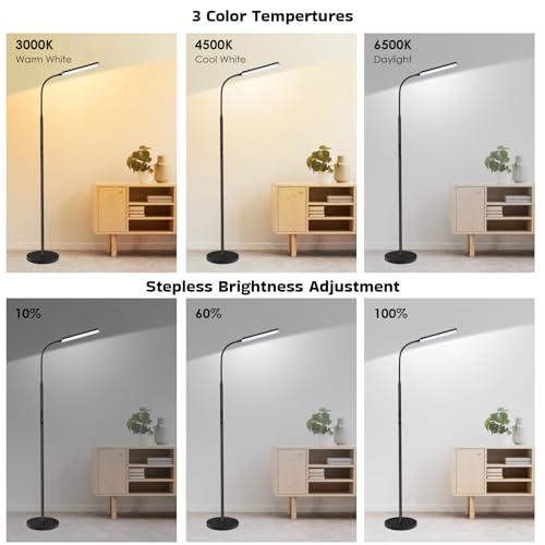 Adjustable LED Floor Lamp with Remote Control