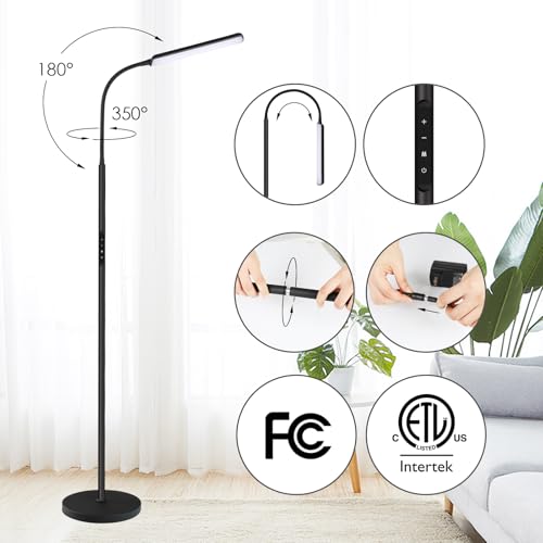 Adjustable LED Floor Lamp with Remote Control
