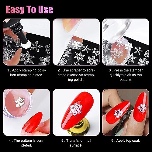 Clear Silicone Nail Art Stamper & Scraper Tool