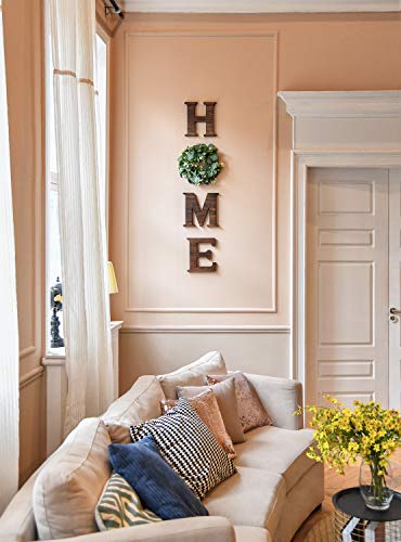 Farmhouse Wooden Wall Sign with Eucalyptus Decor