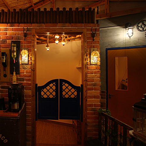 Rustic LED Wall Art Decor Set of 2