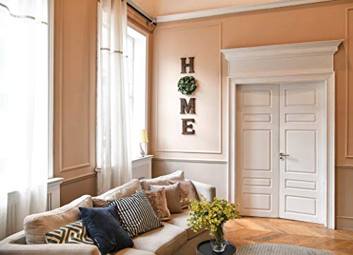 Farmhouse Wooden Wall Sign with Eucalyptus Decor