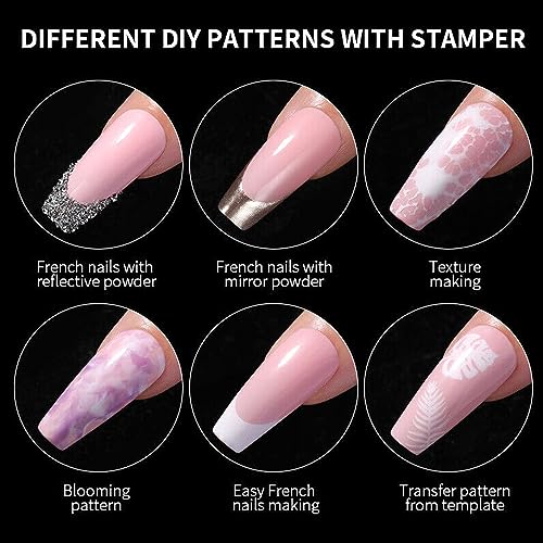 Clear Silicone Nail Art Stamper & Scraper Tool