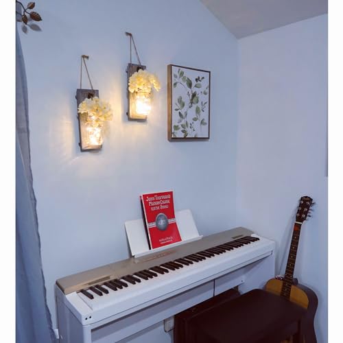 Rustic LED Wall Art Decor Set of 2