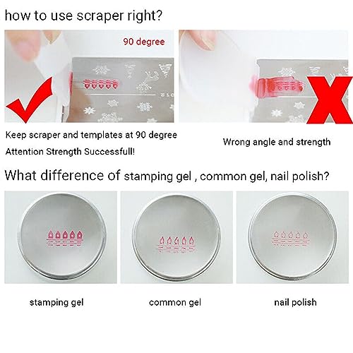 Clear Silicone Nail Art Stamper & Scraper Tool