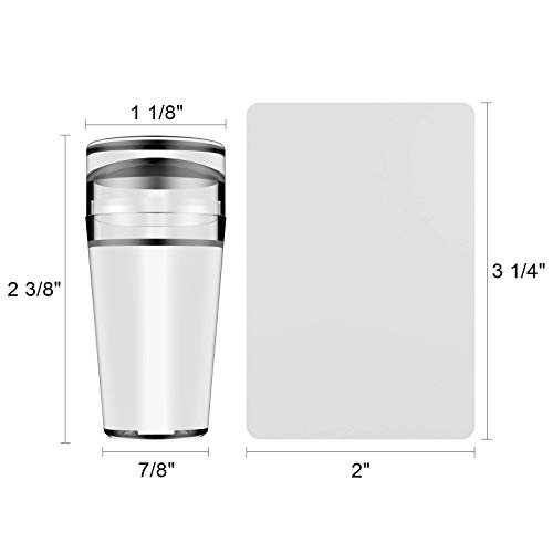 Clear Silicone Nail Art Stamper & Scraper Tool