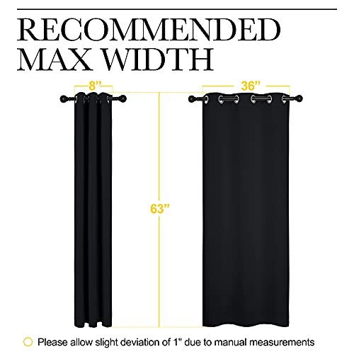 Halloween Pitch Black Thermal Blackout Curtains (2 Panels)