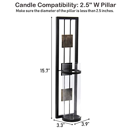 Set of 2 Metal Wall Sconce Candle Holders