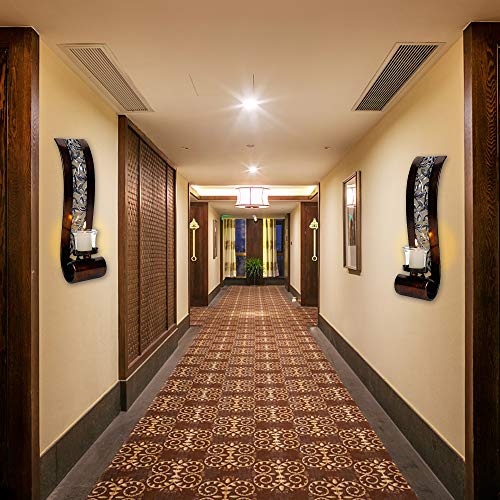 Antique Bronze Wall Sconce Candle Holders Set