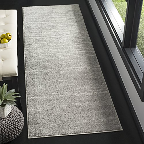 Light Grey Ombre Runner Rug 2'6" x 6