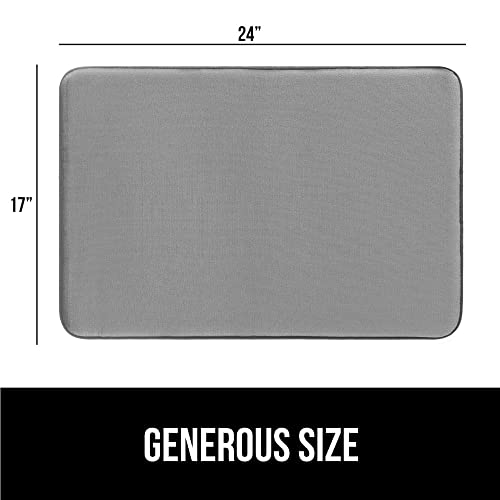 Soft Velvet Memory Foam Bath Rug - Graphite Gray