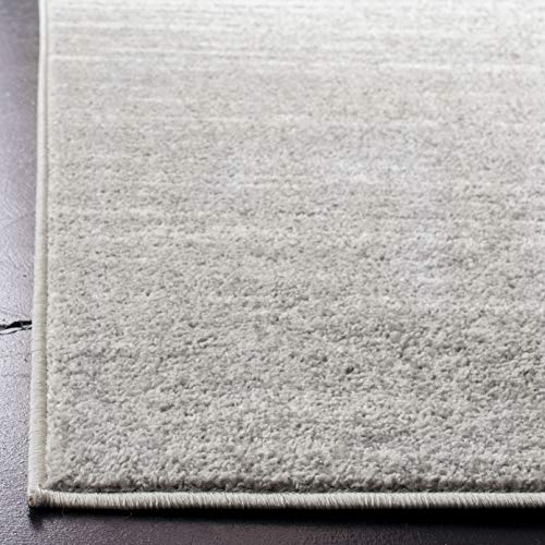 Light Grey Ombre Runner Rug 2'6" x 6