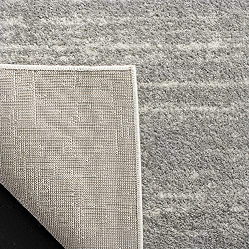 Light Grey Ombre Runner Rug 2'6" x 6