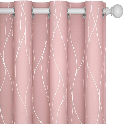 Coral Pink Blackout Curtains for Teen Rooms