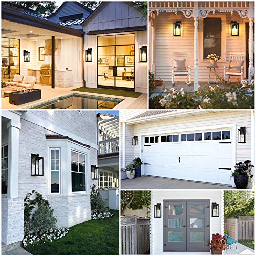 Dusk to Dawn Waterproof Wall Lantern for Outdoors