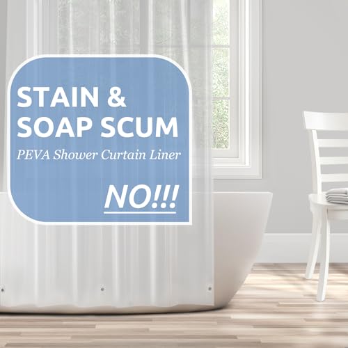 Clear Waterproof Shower Curtain Liner with Magnets