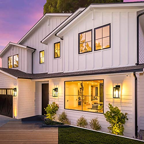 Dusk to Dawn Waterproof Wall Lantern for Outdoors