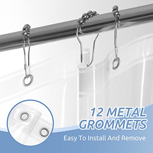 Clear Waterproof Shower Curtain Liner with Magnets