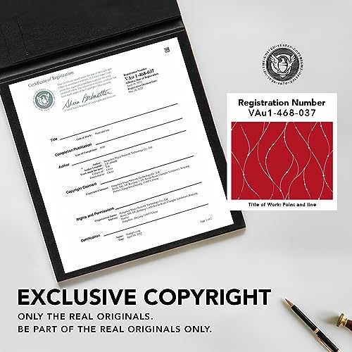 Red Dotted Thermal Blackout Curtains for Bedroom