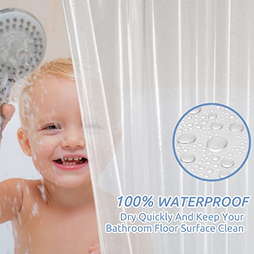 Clear Waterproof Shower Curtain Liner with Magnets