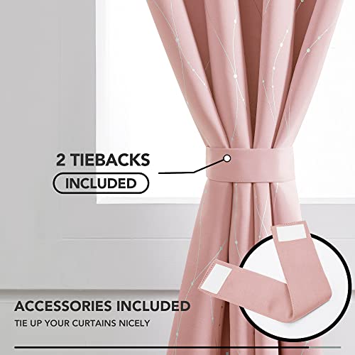 Coral Pink Blackout Curtains for Teen Rooms